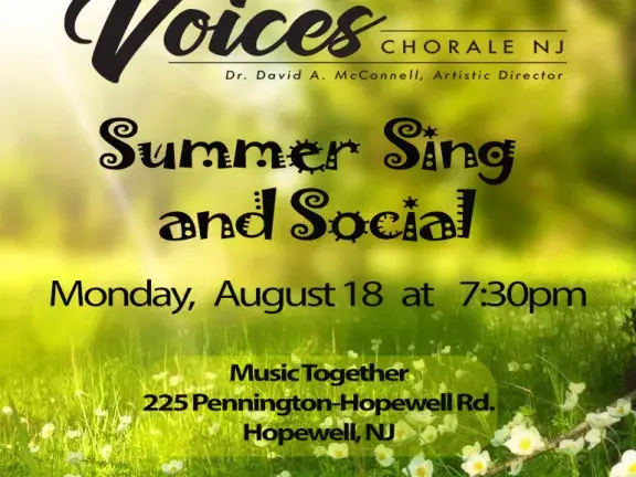 Voices Chorale Summer Sing and Social poster image